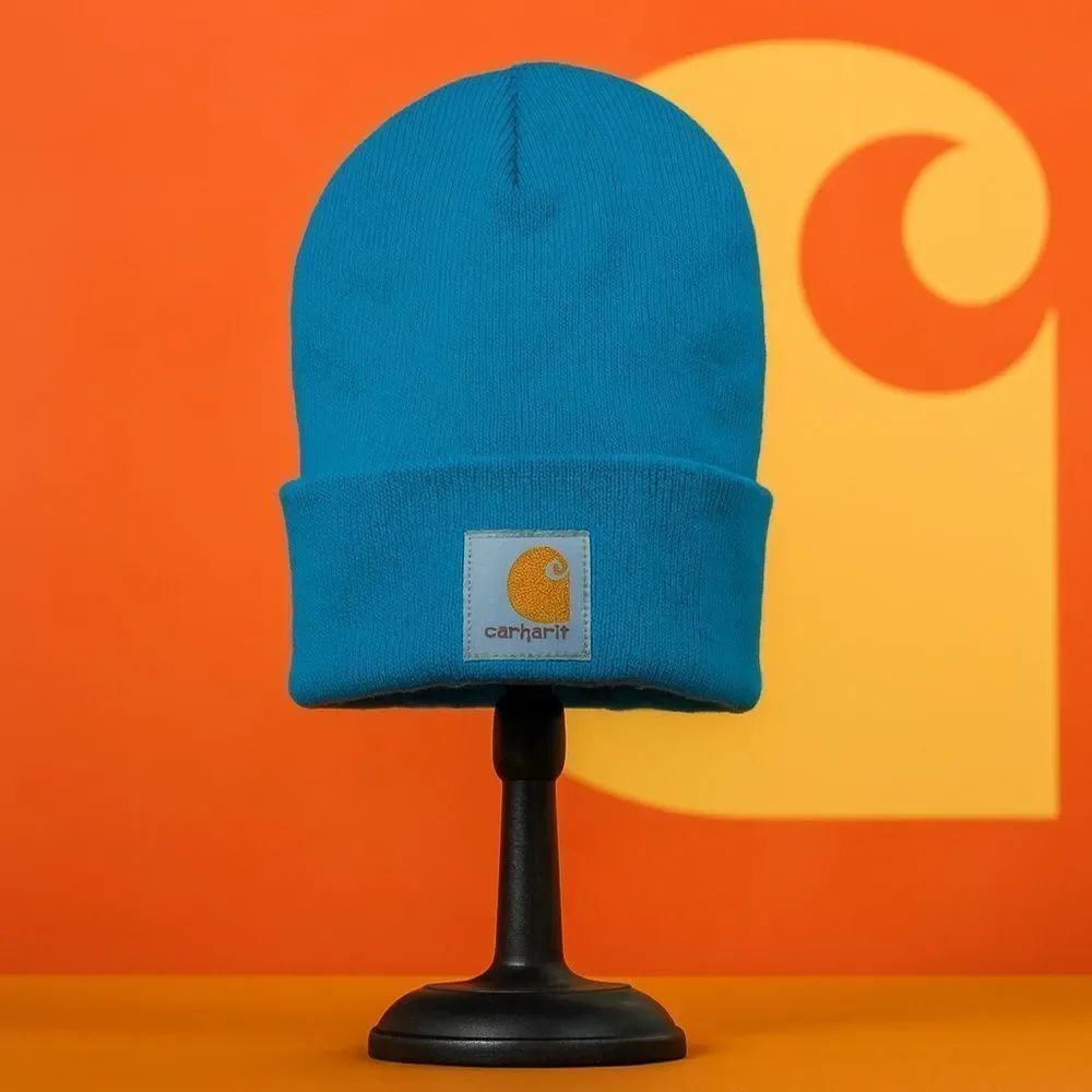 Carhartt Adult Unisex Women’s Men’s Blue Watch Cap Hat OS